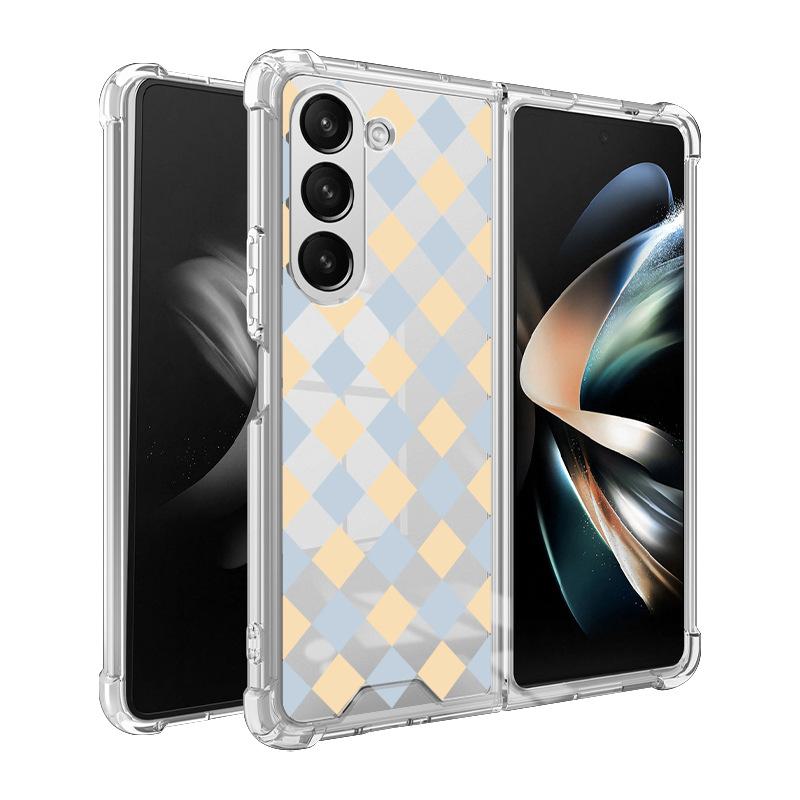 Samsung Galaxy Z Fold 5 Butterfly Lace 2-in-1 Case, TPU+PC Painted Mobile Phone Protector