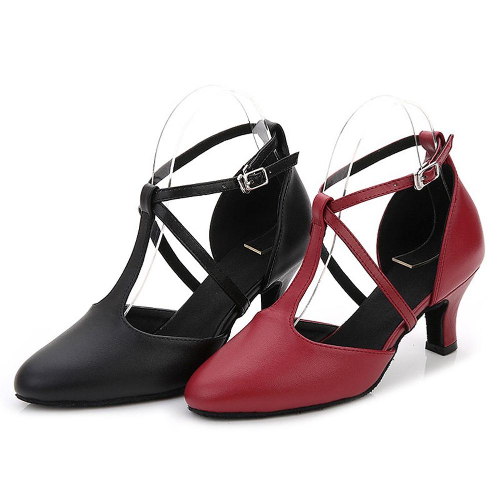 Women's Pointed Latin Salsa & Standard Dance Shoes Ballroom Modern Jazz Dancing Shoes heele