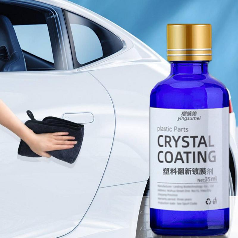 30ml Plastic Restorer Longlasting Trim Hydrophobic Liquid Kit Coating Keyboard Repairman Cleaner Renovator For Car Detailing