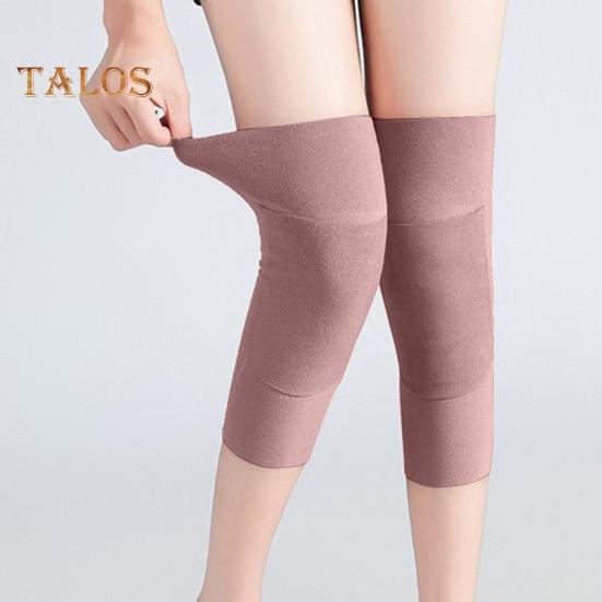 1 Paar Knieschützer mit Vordertasche für Wärmer, rutschfeste warme Leggings, hochelastische Knieorthese aus Samt für Outdoor-Sportarten bei kaltem Wetter