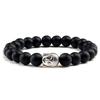 Volcanic Rock Buddha Beaded Bracelet for Women