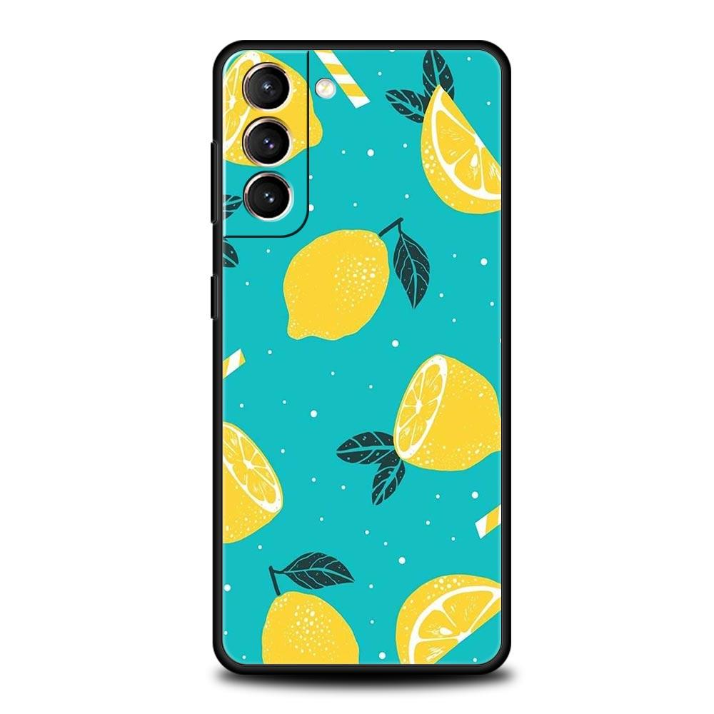 Средиземноморский лимонный силиконовый чехол для телефона Samsung Galaxy S23 S22 S21 S20 — фото 7