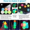 Glow-In-The-Dark Sticky Ceiling Balls 5/10Pcs Sticky Glows Balls Fidget Toys Stress Relief Sensory Toys Wall & Ceiling Decor