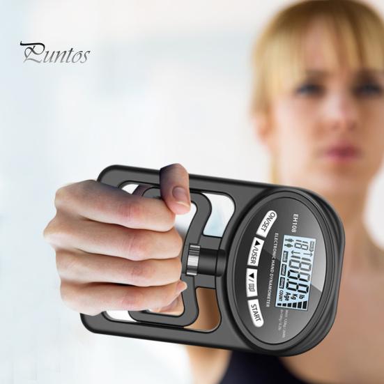 Electric Grip Strength Tester LED Display Hand Grip Dynamometer Adjustable Gripper Trainer Handheld Grip Measurement Meter Hand Grip Power