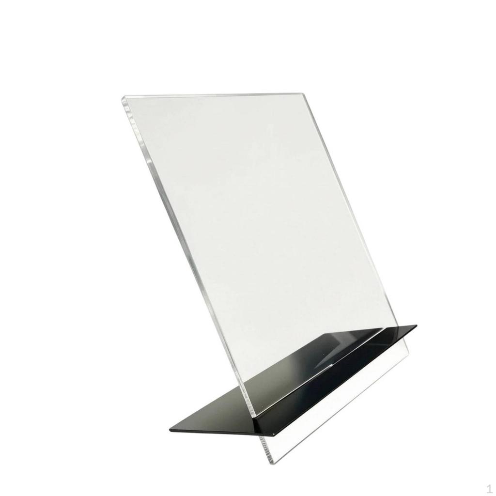 Clear Acrylic Display Stand | unobstructedfront Structure, SpaceSaving Design, Slanted