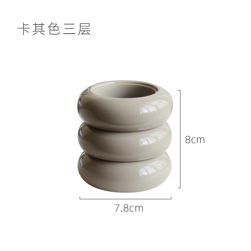 Nordic Ins-Style Melamine Round Desktop Storage Box Desktop Pen Holder Thickened Office Stationery Pen Holder