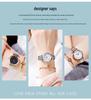 Sanda Trendy Diamond Roman Numeral Couple Watches - Steel Band, Waterproof Women's Wristwatch