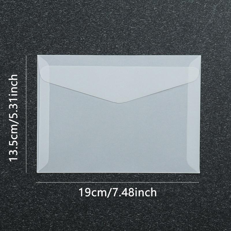 50pcs/lot Blank Translucent Envelope for Invitations Postcards European Giftbox Message Card Envelopes Wedding Business Letters