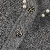 Women's Shimmer Sequin V-Neck Short Knit Cardigan