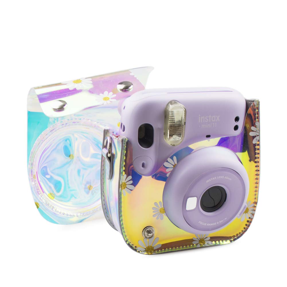 Kinokoo Cheki Fujifilm Cheki Instax Mini11 Case Instax Mini11 Camera Case Cheki Protective Case with Shoulder Strap Case, (TMF Gray)