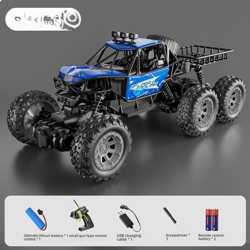 Children's Toy Remote Control Off-Road Climbing Car Rechargeable High-Speed Drift Big Foot Racing Car Model Boy's Birthday Gift