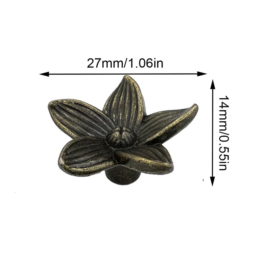 2pcs Antique Single Hole Vintage Drawer Small Handle Jewelry Box Handle Cabinet Door Small Handle Drawer Handle Jewelry Box Handle