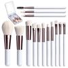 Sweetpourin - Set of 15: USB Rechargeable LED Makeup Mirror + Makeup Brush