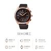Seiko Quartz/Satellite Solar Collection 100m Water Resistant Solar Quartz Movement Leather Strap STXD004J