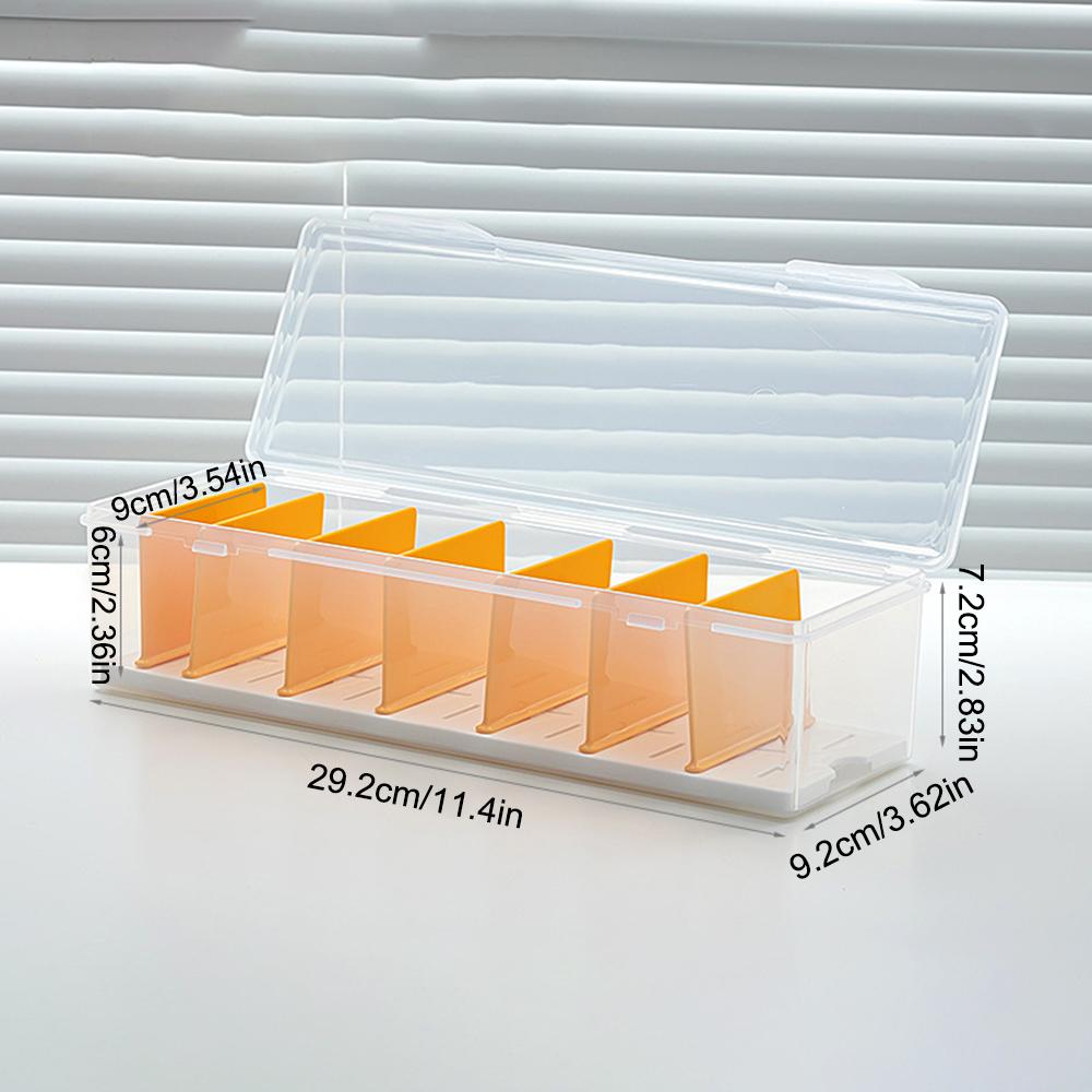 Card storage box with Division Boards, portable board game plastic box, organizing box, card box, card organizer
