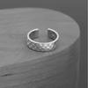 [AREUM] ring men's ring simple plaid pattern Stylish adjustable Opening type No. 15-20 cool Popularity accessories