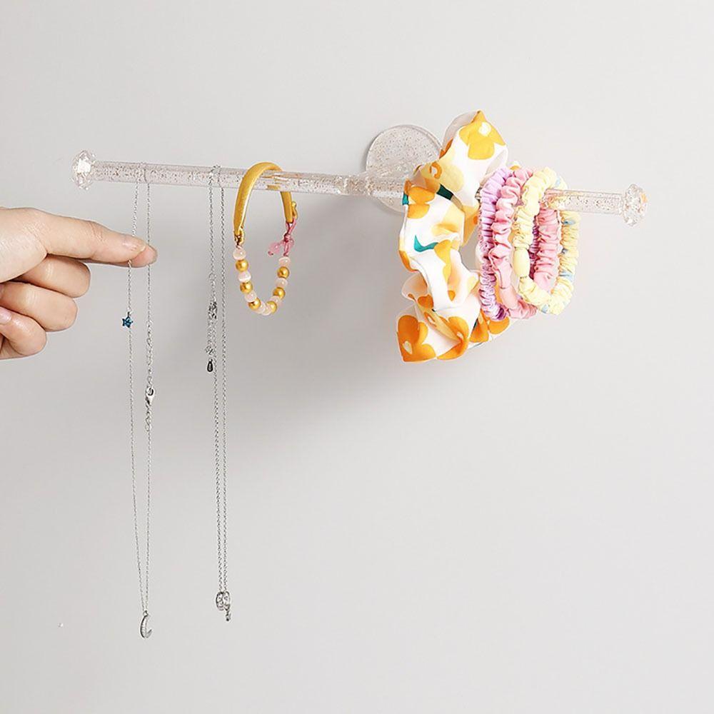 Home Organizer Towel Rack Transparent Toilet Paper Rack High-quality Jewelry Hanger