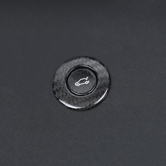 Real Hard Carbon Fiber Car Rear Trunk Switch Sticker For Camaro 2016-