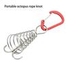 Octopuses Wind Rope Fixing Buckle Deck Anchors Peg Tent Nails Wind Rope Anchors with Spring Fixing Buckle Enduring