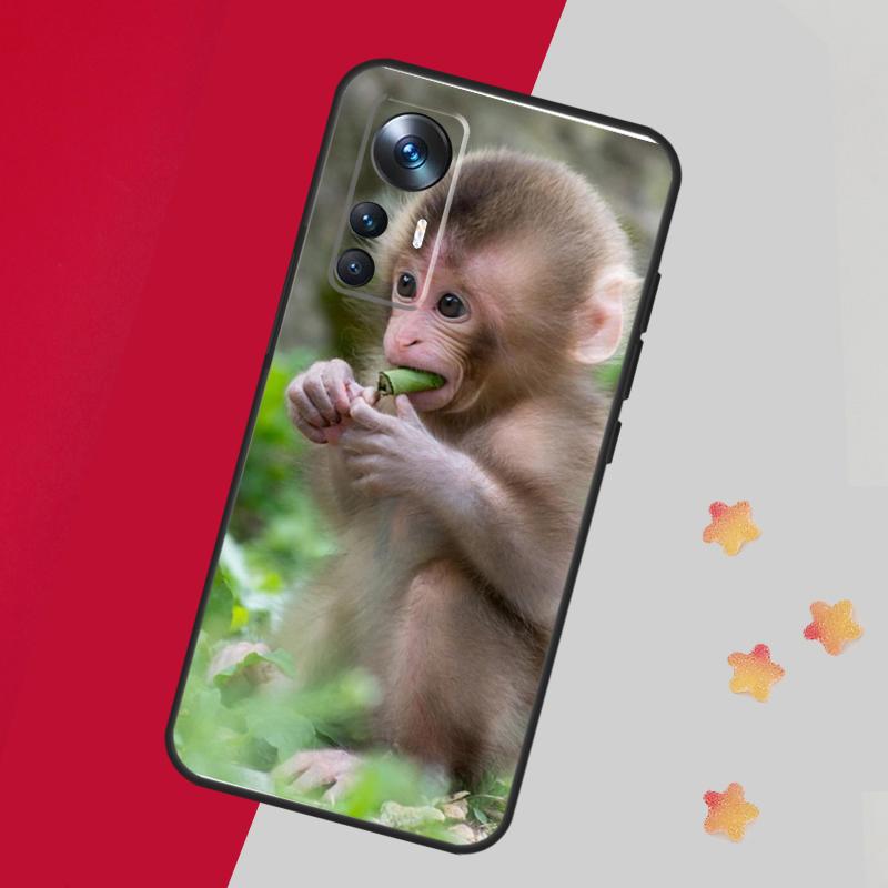 Cute Baby Monkey Animal Case For Xiaomi 14T 11T 12T 13T 15 Pro 13 14 Ultra Cover For POCO F7 F5 F6 X3 X5 X6 X7 Pro