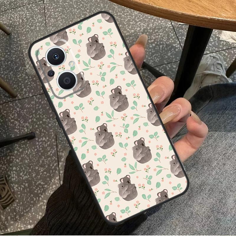 Koala and Eucalyptus For OPPO Reno 14F 13F 12F 11F 10 11 12 13 14 Pro 7 8 Lite 8T OPPO Find X5 X6 X8 X9 Pro Case