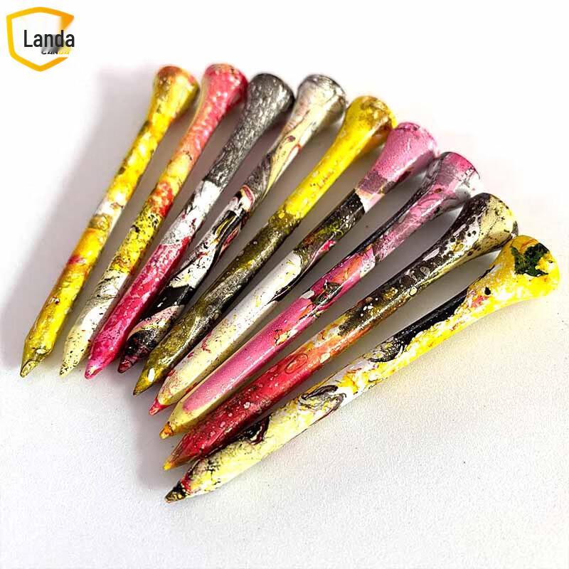 Landa Wooden Painted Golf Tees (100-pack)