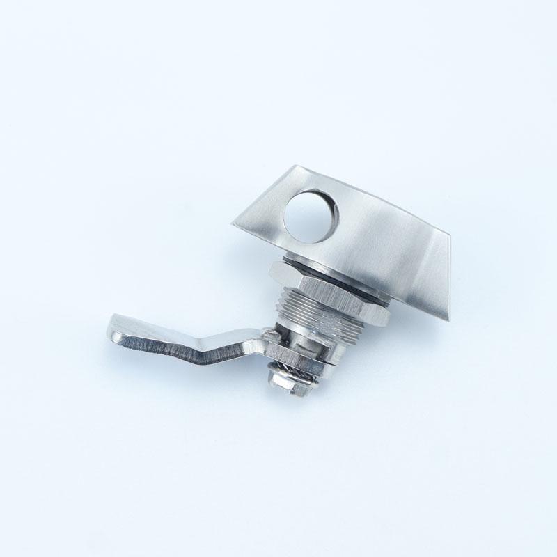 EMKA 1000-U429-01PH Stainless Steel Padlockable Wing Knob Quarter Turn Cam Latch IP65 Cabinet Lock for Electrical Cabinet Door (White,Stainless Steel)