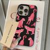 HOT Luxury Pink Leopard Lichee leather pattern Phone Case For iPhone 17 16e 16 15 14 13 12 11 Air Pro Max Plus X XR XSMax Cover