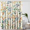 Bathroom Floral Shower Curtain, Retro Flower Farmhouse Flower Plant Butterfly Animal Bohemia, Bathtub Shower Curtain With Hook.