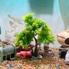 Realistics Coconuts Tree Ornaments Plastics Palms Tree Decoration Natural Unique Enhances Aquariums Environment