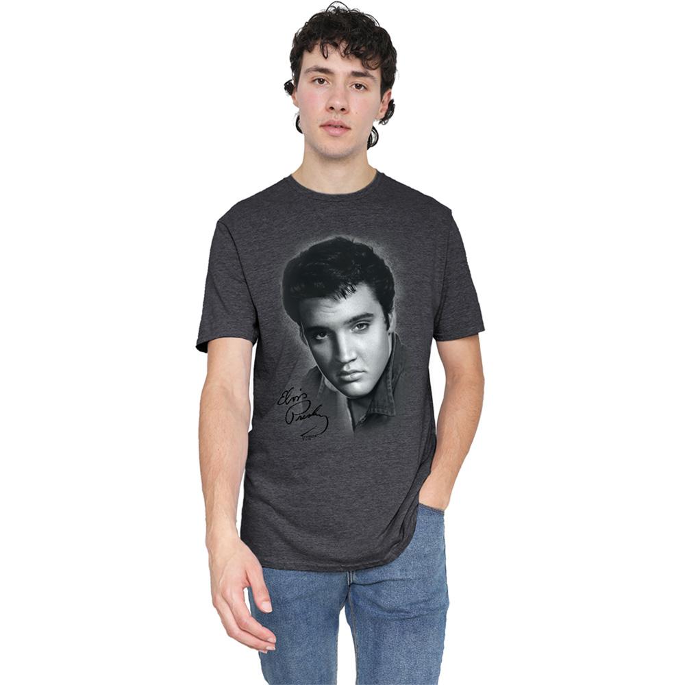 Elvis Presley Unisex Adult Portrait T-Shirt