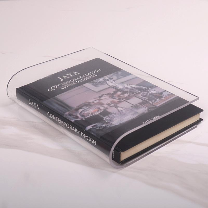 Nordic Style High-end Model Room Study Room Art Decoration Book Decoration Acrylic Vertical Book Cover Decoration Combination