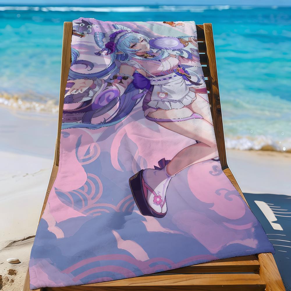 Yumemizuki Mizuki Genshin Impact Towel Sports Quick Dry Travel Camping Gear Sandproof Soft Light Large Beach Towel