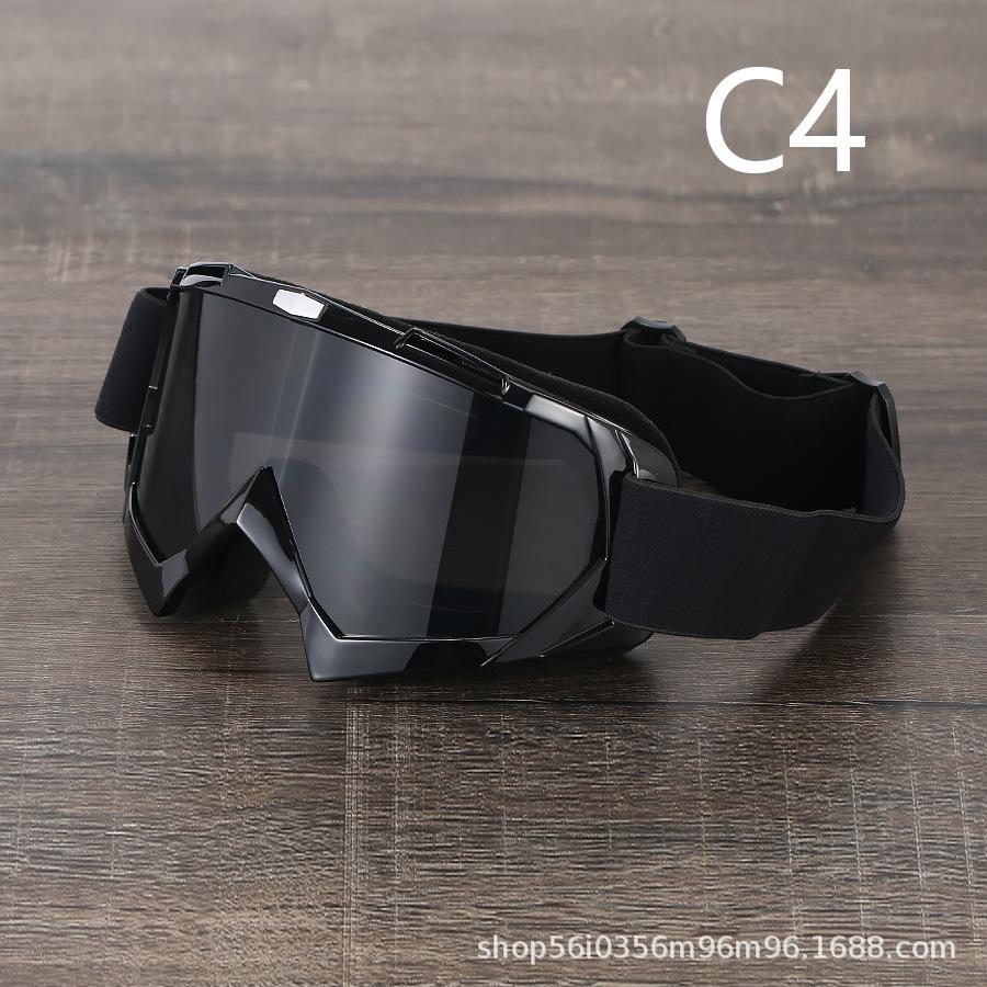 Painted Off-road Motorcycle Goggles, Retro Harley, Locomotive Outdoor Sports Riding Goggles, Ski Eyes