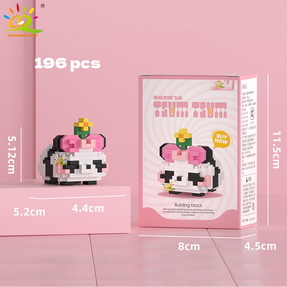 Mini Cute Panda Micro Building Blocks 3D Diamond Model Animal Bricks DIY City Construction Toys for Children Kids Gift