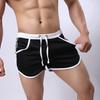 Men Color Block Summer Sports Gym Drawstring Shorts Beach Pants Swimming Trunks