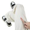 Women's Off-White High-Waisted Wide-Leg Jeans - Spring/Autumn Slimming Floor-Length Trousers