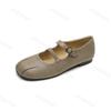 2025 Women's Shoes New Soft Soled Comfortable Mary Jane Shoes Buckle Strap Ballet Shoes Concise Shallow Mouth Flats