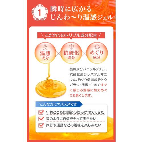 Kyono Jinwari's Glucosamine Topical Cream: Contains Glucosamine, Chondroitin, Proteoglycan, Hyaluronic Acid, and Collagen. This warming massage cream