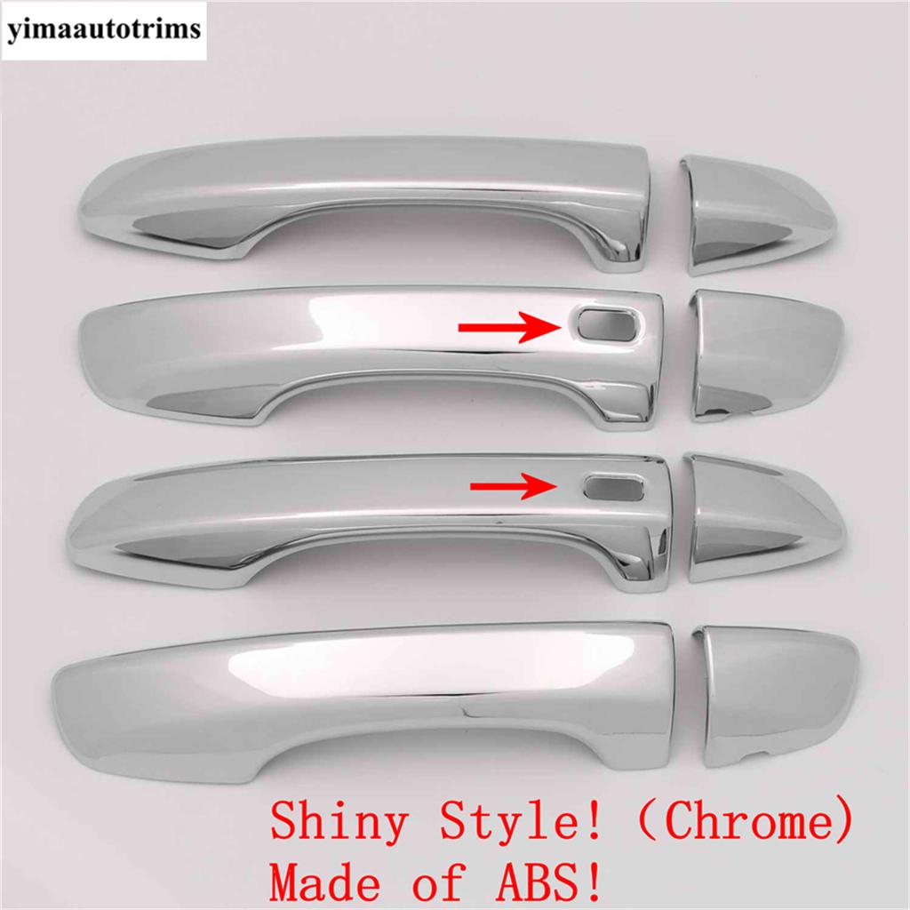 

Car Side Door Handle Protection Cover Trim For Volkswagen VW Tiguan 2016 - ABS Chrome / Carbon Fiber Accessories Exterior Shiny Style-A