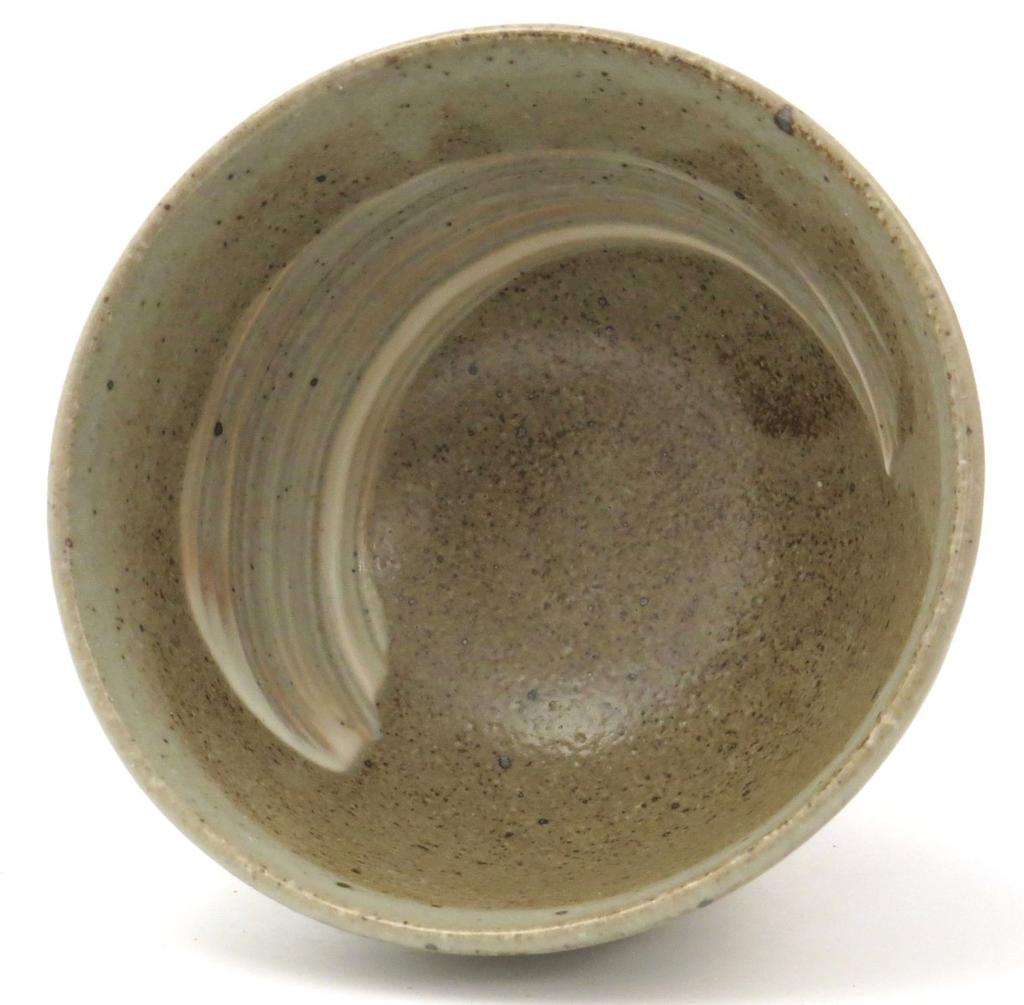 Mino Ware Matcha Bowl, Karatsu White Brush, Made In Japan, 505-44