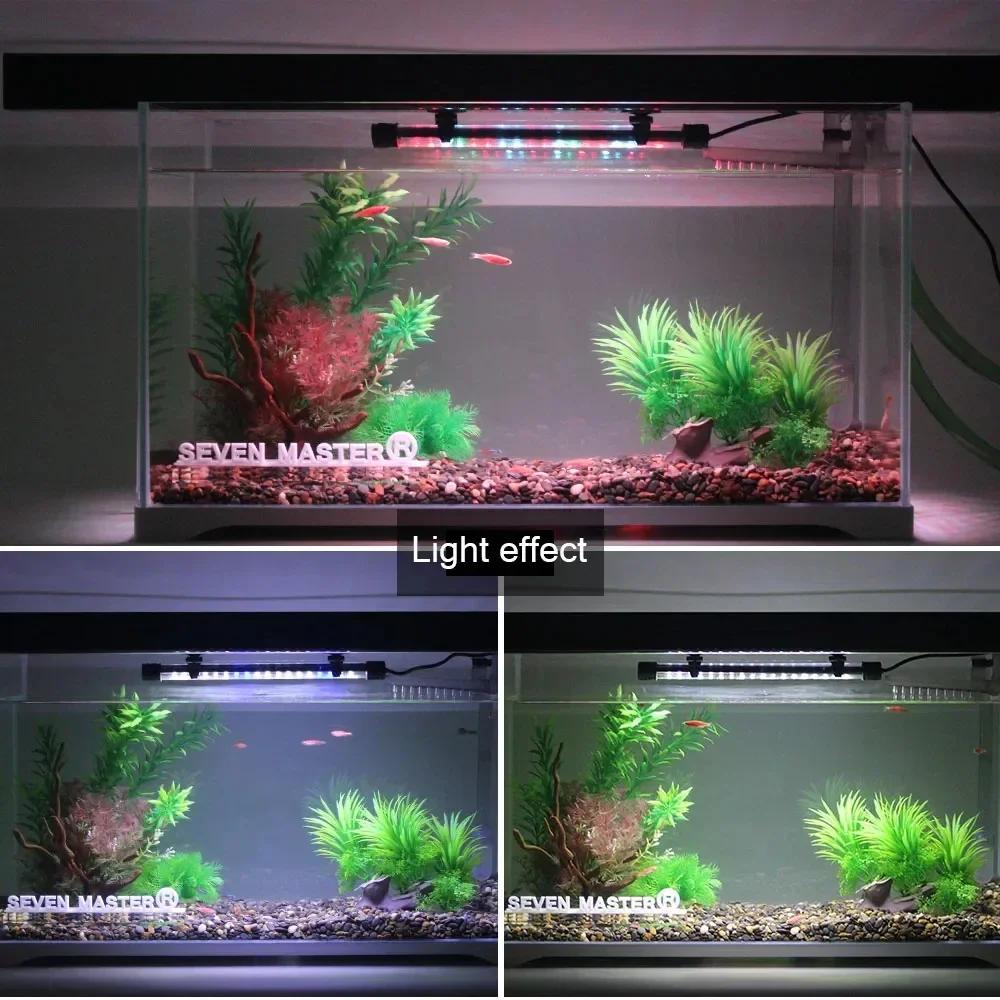 Luz LED Impermeable para Acuario Lámpara de Crecimiento para Plantas Iluminación Subacuática para Pecera Para Accesorios de Decoración de Acuarios 90-260V