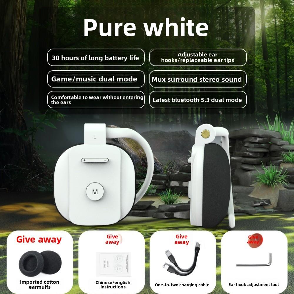 

True Wireless Bluetooth Earbuds With Long Battery Life For Sports And Travel білий