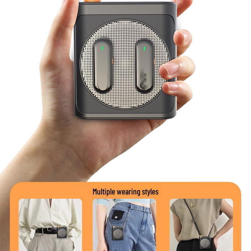 Compact Bluetooth Megaphone with Wireless Mic & Magnetic Mount for Teachers, Guides, and Outdoor Use