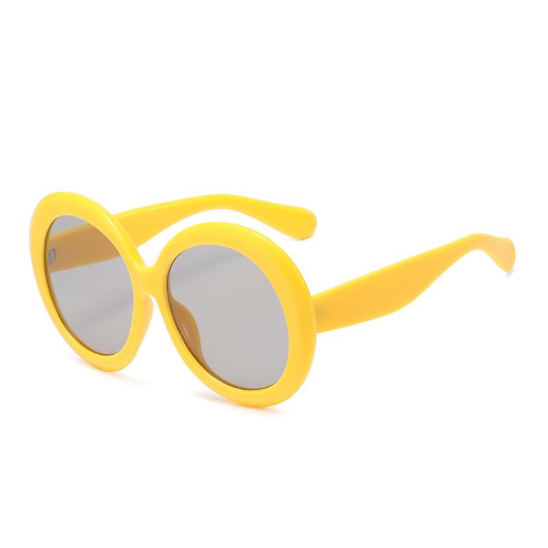 Big Frame Luxury Brand Designer Round Sunglasses Women For Men Vintage Punk Popular Oversized Retro Travel Sun Glasses Uv400
