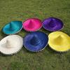 Chapeaux de Paille Mexicains à Large Bord Panama Chapeau Seau Carnaval Sombrero Chapeau de Fête Mexicain d'Été Hommes Femmes