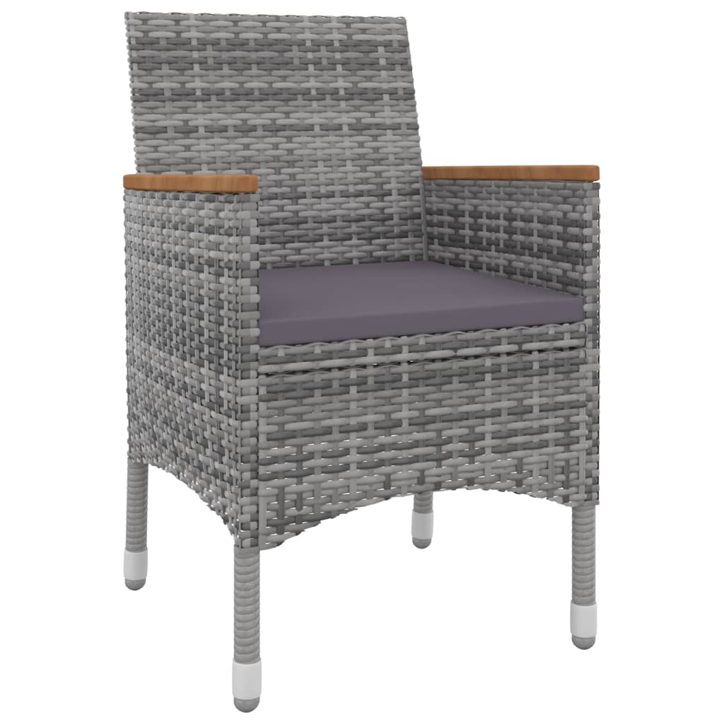 Vidaxl 5-Cz. Garden Furniture Set With Cushions, PE Rattan And Glass