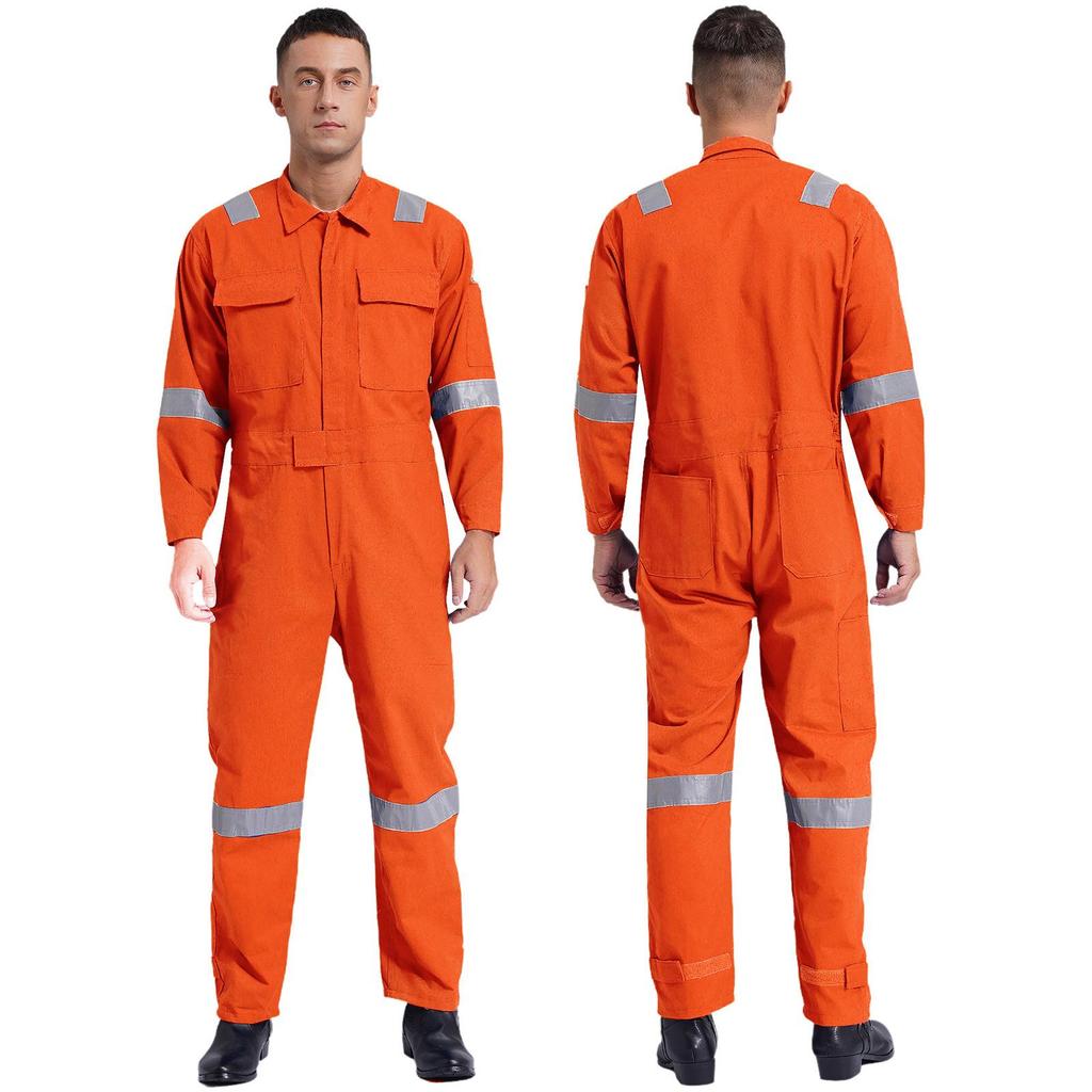 Heren Unisex Katoenen Werk Overalls Eendelig Jumpsuit Stofdicht Werkplaats Uniformen Tuinbroeken Multi-pocket Overalls Werkkleding
