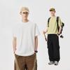 Minimalist Fashionable Solid-Color Crew-Neck T-Shirt American Casual Style Versatile Top for Commuting