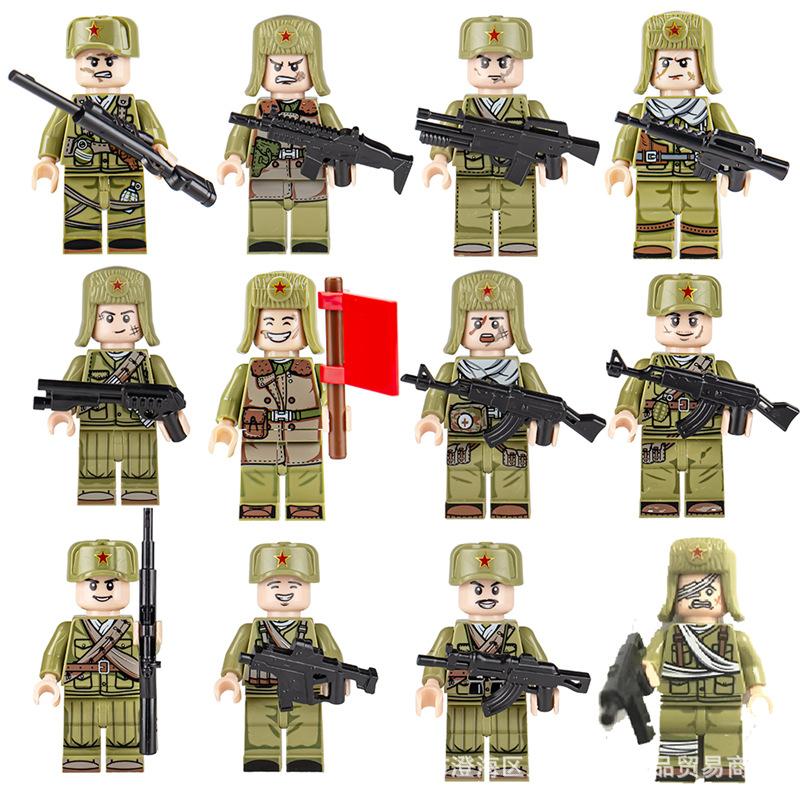 Military Building Block Doll Collection Series Building Block Children'S Toy Assembly
